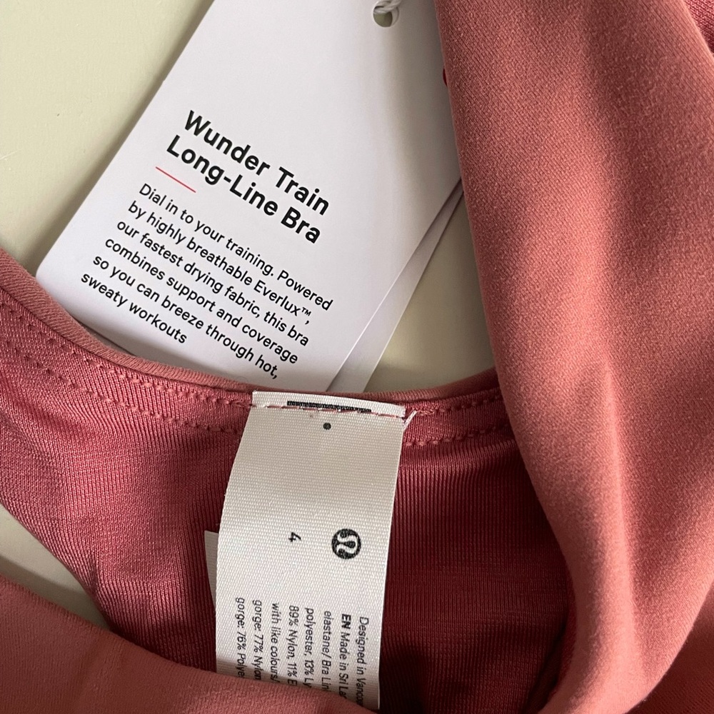 Lululemon Wunder Train Long-Line Bra - Picture 3 of 3